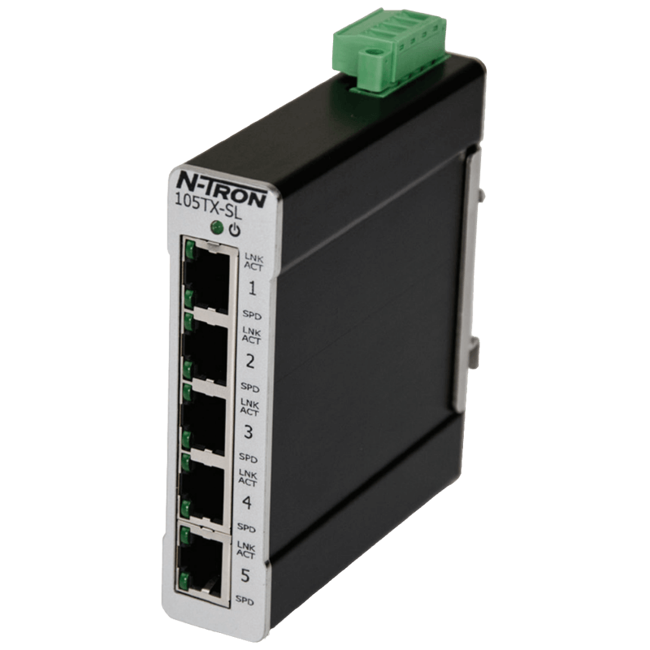 Red Lion Industrial Ethernet Switch, 105TX-SL
